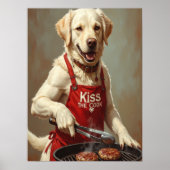 Canine BBQ Koning van Patties Poster (Voorkant)