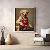 Canine BBQ Koning van Patties Poster