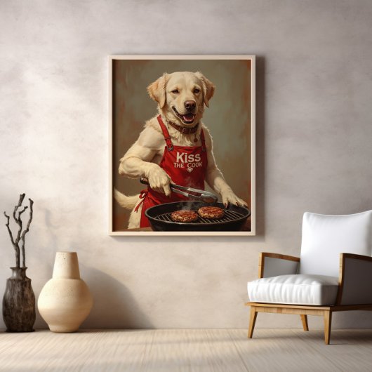 Canine BBQ Koning van Patties Poster