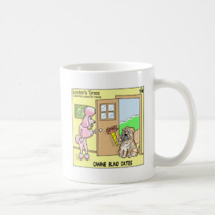 Canine Blind Dates Funny Dog Cartoon Gifts & T - s Koffiemok