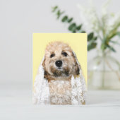 Canine bride of bridesmaid briefkaart (Staand voorkant)