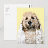 Canine bride of bridesmaid briefkaart (Voorkant / Achterkant)