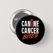 Canine Cancer Bites Ronde Button 5,7 Cm (Voorkant /achterkant)