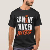 Canine Cancer Bites T-shirt (Voorkant)