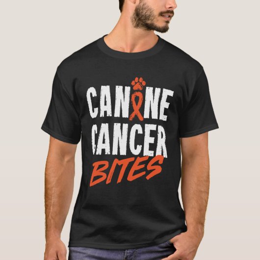 Canine Cancer Bites T-shirt (Voorkant)