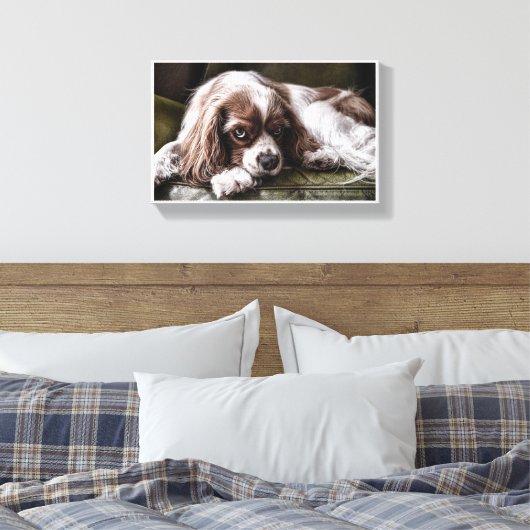 Canine Canvas Afdruk (Insitu (Slaapkamer))