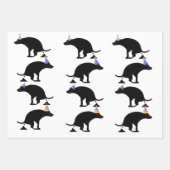 Canine Celebration Fun Pooping Dog Inpakpapier Vel (Voorkant 2)