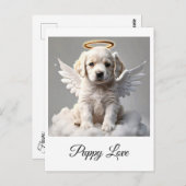 " CANINE CHERUB " BRIEFKAART (Voorkant / Achterkant)