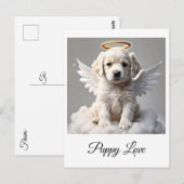 " CANINE CHERUB " BRIEFKAART (Voorkant / Achterkant)