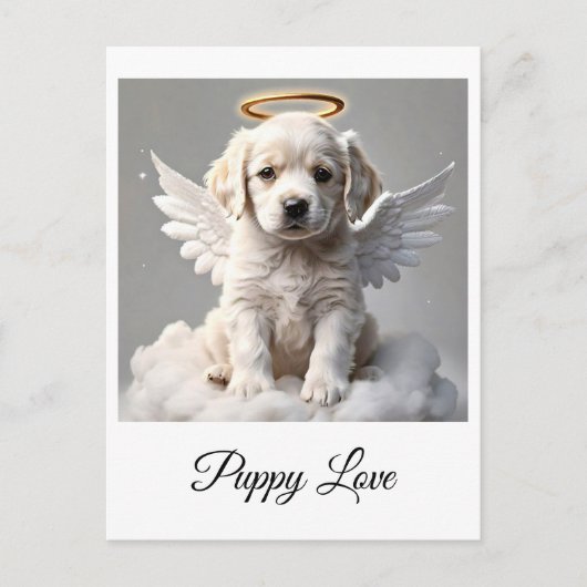 " CANINE CHERUB " BRIEFKAART (Voorkant)