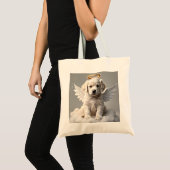 " CANINE CHERUB " TOTE BAG (Voorkant (product))
