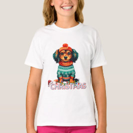 Canine Christmas Mode Fun T-shirt