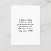 Canine close-up | Hondentraining (zwart) Visitekaartje (Achterkant)