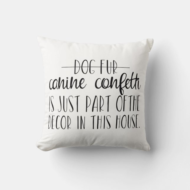 Canine Confetti Kussen (Voorkant)