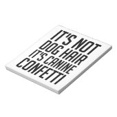 Canine Confetti Notitieblok (Linkerzijde)