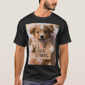 Canine Couture: Grafische Ontwerpen voor Hondenlie T-shirt (Voorkant)