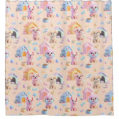 Canine Cuddle Douchegordijn (Voorkant)