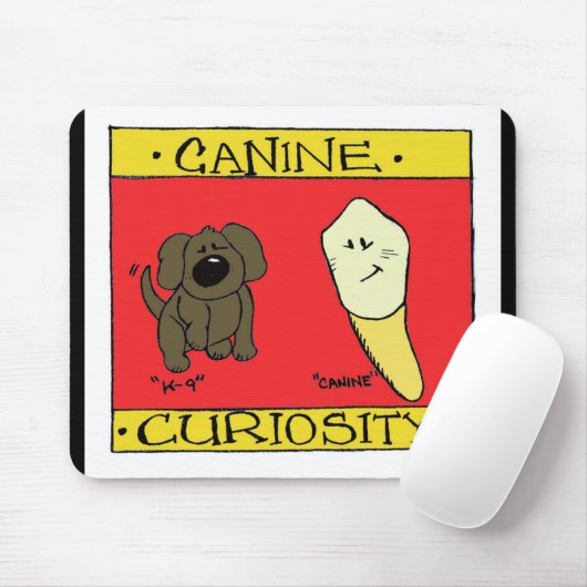 Canine Curiosity Mousepad Muismat (Met muis)