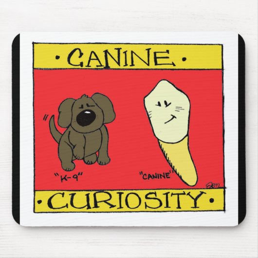 Canine Curiosity Mousepad Muismat (Voorkant)