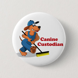Canine custodian pin ronde button 5,7 cm