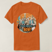 Canine Democracy Now 6 T-shirt (Design voorkant)
