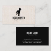 Canine | Dog-opleiding | Textieldier Visitekaartje (Voorkant / Achterkant)