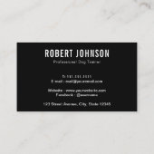 Canine | Dog-opleiding Visitekaartje (Achterkant)