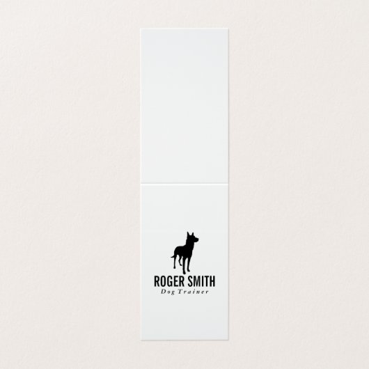 Canine | Dog-opleiding Visitekaartje (Buitenkant ongevouwen)