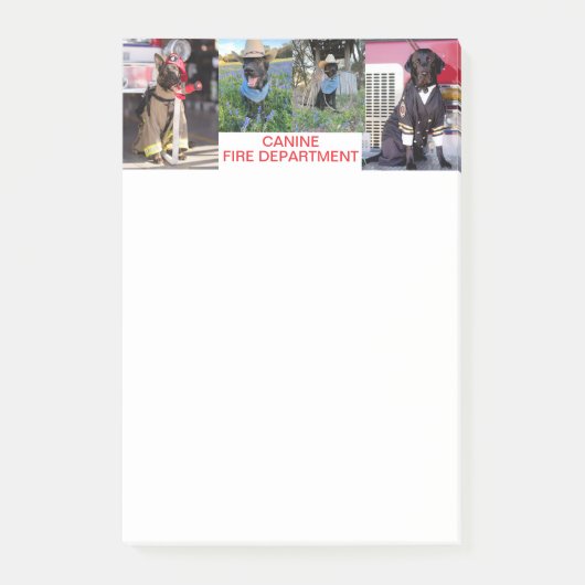 Canine Fire Department Note Pad (Voorkant)
