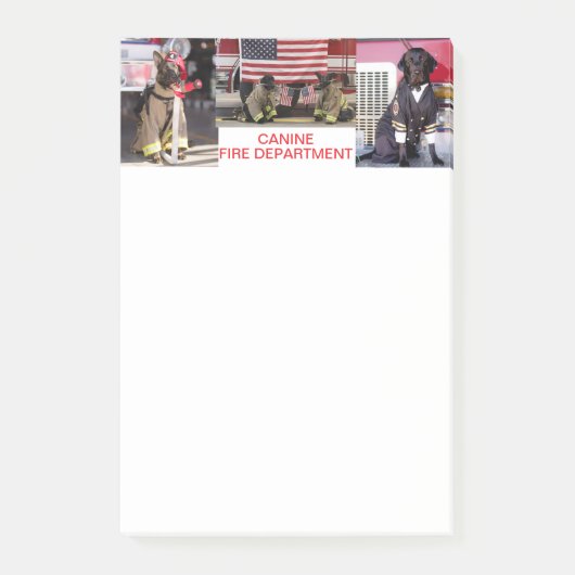 Canine Fire Department Note Pad (Voorkant)
