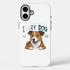 Canine Glory Days iPhone 16 Plus Hoesje