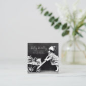   Canine Grooming Vierkante Visitekaartje (Staand voorkant)