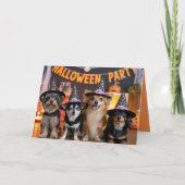 Canine Halloween Party Uitnodiging (Voorkant)