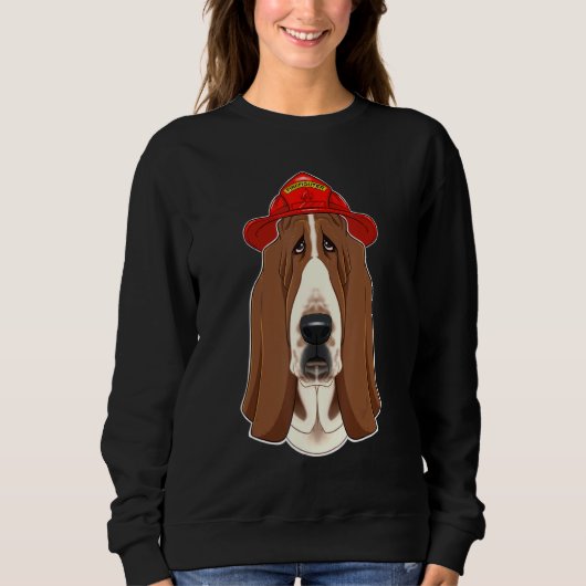 Canine Handler I Fireman Dog I Firefighter Basset Trui (Voorkant)