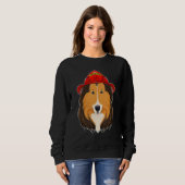 Canine Handler I Fireman Dog I Firefighter Collie Trui (Voorkant volledig)