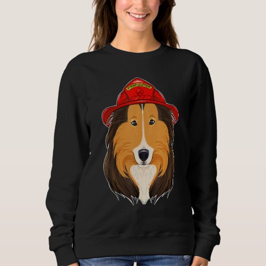 Canine Handler I Fireman Dog I Firefighter Collie Trui (Voorkant)