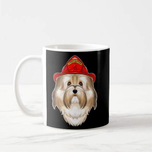 Canine Handler I Fireman Dog I Firefighter Havanes Koffiemok (Links)