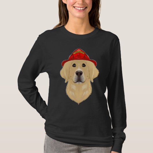Canine Handler I Fireman Dog I Firefighter Labrado T-shirt (Voorkant)