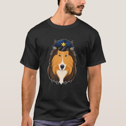 Canine Handler I Police Dog I Police Collie T-shirt (Voorkant)