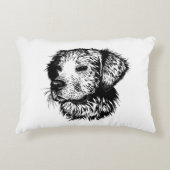 Canine Head schets Accent Kussen (Voorkant)