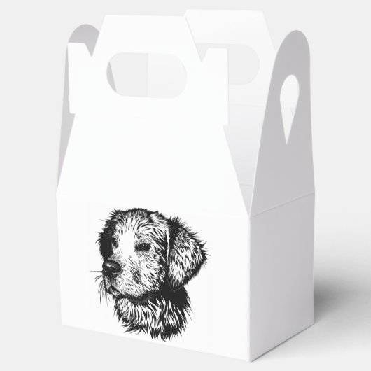 Canine Head schets Bedankdoosjes (Geopend)