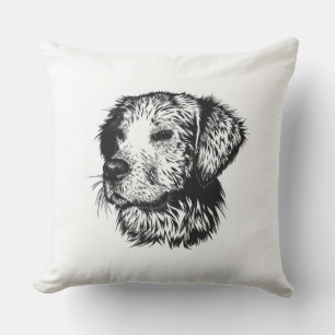Canine Head schets Buitenkussen