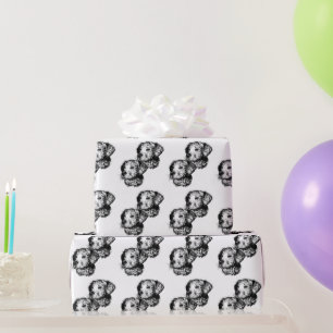 Canine Head schets Cadeaupapier