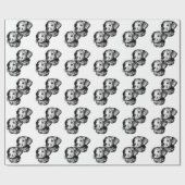 Canine Head schets Cadeaupapier (Vlak)