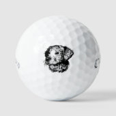 Canine Head schets Golfballen (Voorkant)
