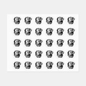 Canine Head schets Labels (Vel)