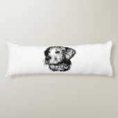 Canine Head schets Lichaamskussen (Voorkant)