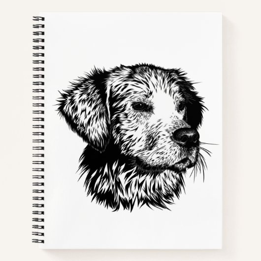 Canine Head schets Notitieboek (Voorkant)