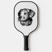 Canine Head schets Pickleball Paddle (Voorkant)