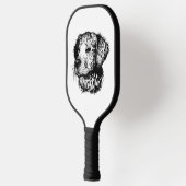 Canine Head schets Pickleball Paddle (Links)